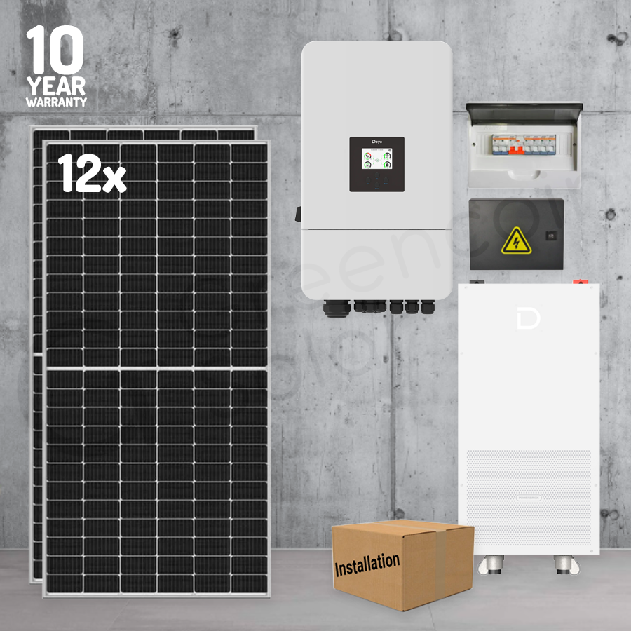 Deye 12kW 14.34 kWh Solar Bundle