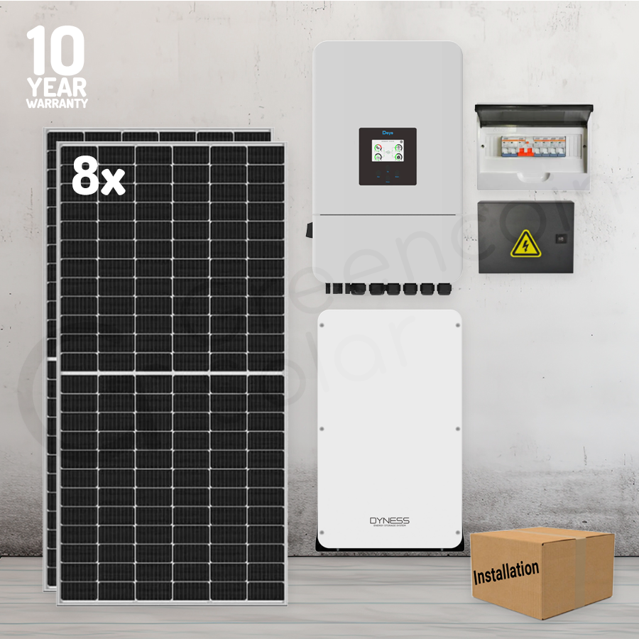 Deye 8kW 10.24kWh Solar System